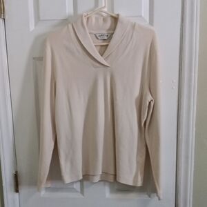 Orvis Women's Soft Cream Cowl Neck Sweater